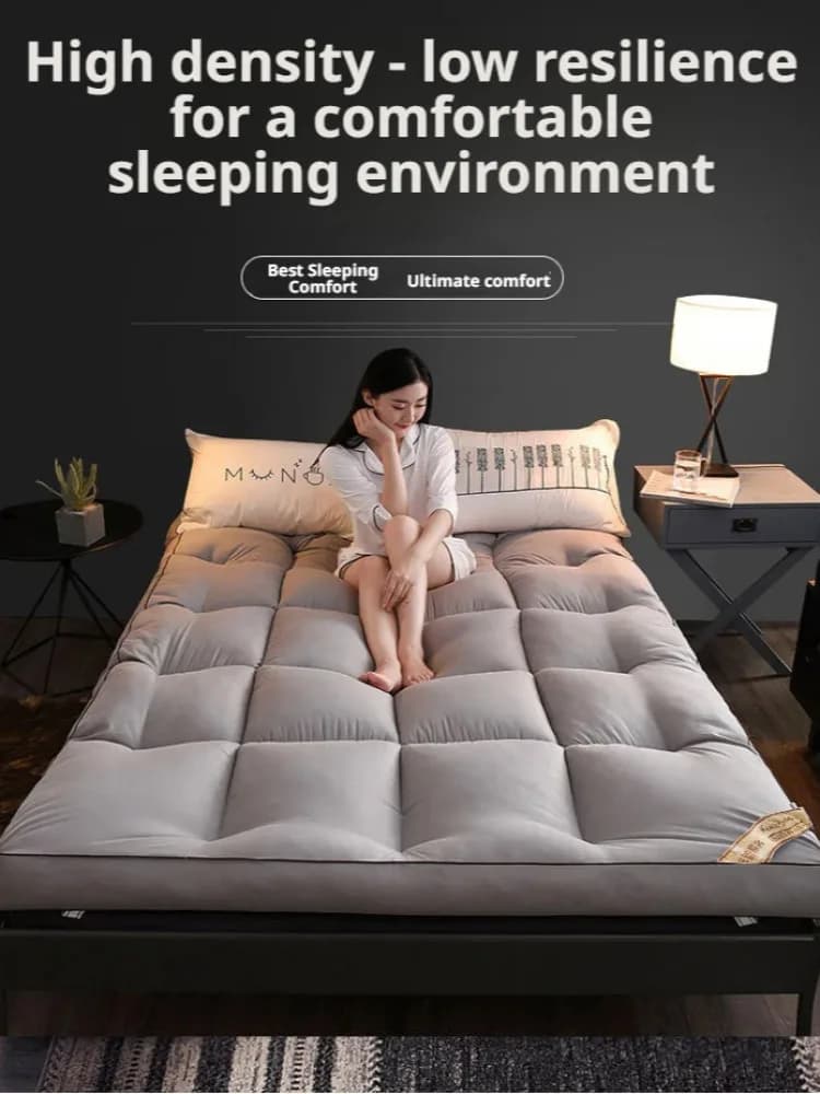 Foldable student dormitory tatami bed summer thickening soft mattress down mattress soft pad quilt