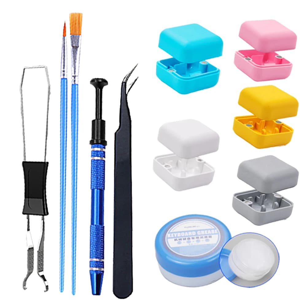 Keyboard Lubricating Grease Kit Puller Opener Keycaps for Mechanical Gamer Hot Swap Keyboard Switch Keycap