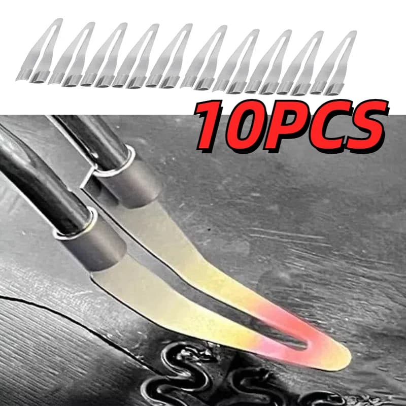 3/10pcs Adjustable Smooth Head Soldering Repair Iron Smooth Head 45 Degree Elbow Design For A Variety Of Welding Tools