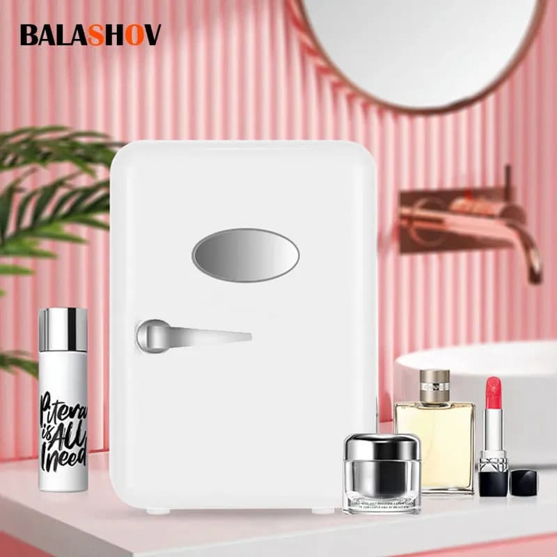 Mini Fridge 4L Makeup 12V/220V Small Beauty Cosmetic Car Fridge ForHome Office Car Skincare Refrigerator