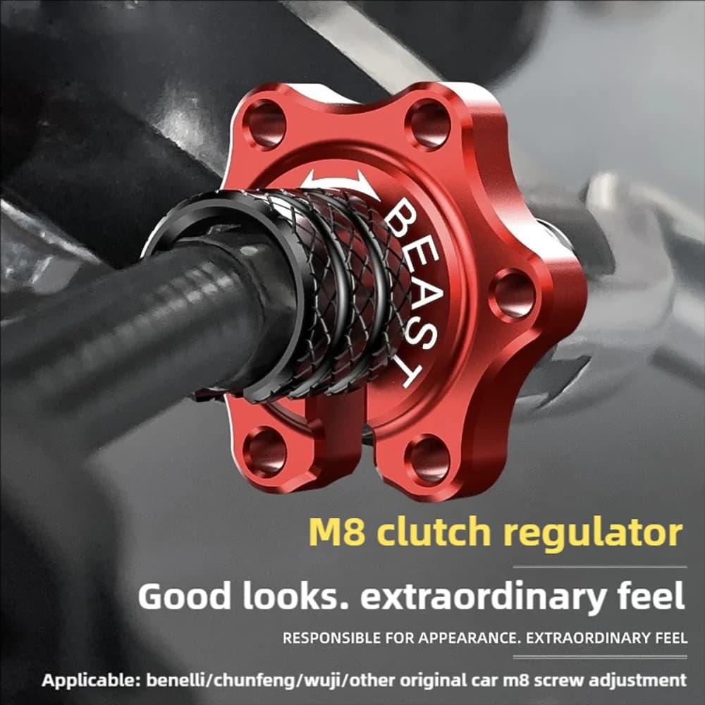 Motorcycle Universal Clutch Brake Cable Wire Adjuster M8*1.25 Screw Accessories for Spirit Beast CFMOTO VOGE Benelli Honda