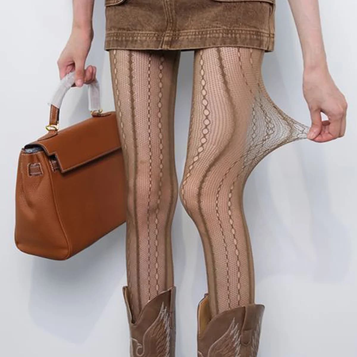 Lolita Stockings Womens Fishnet Tights Sexy Geometric Striped Pantyhose Rattan Mesh Lace Gothic Y2K Seamless Fishnet Legging