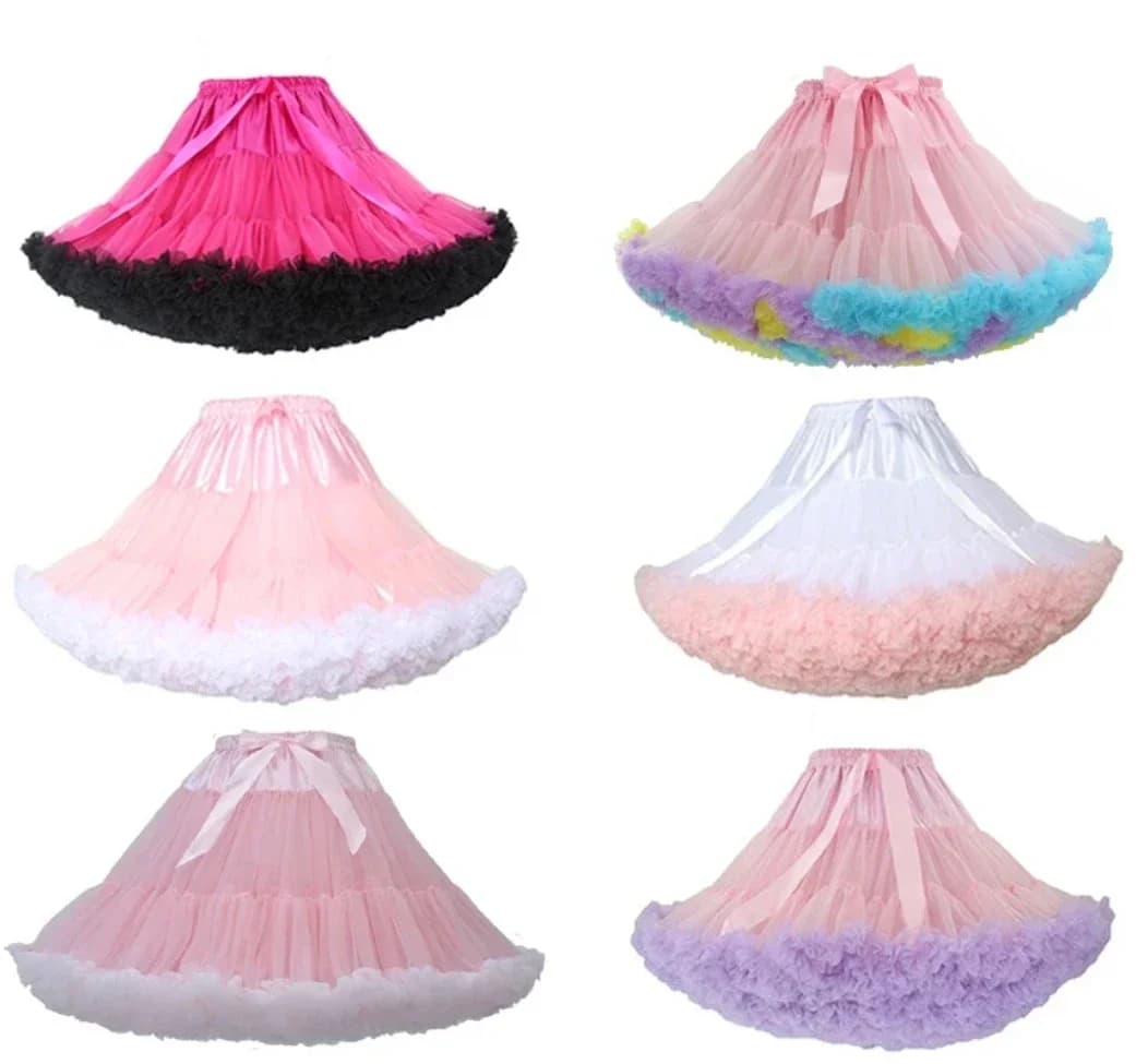 New Arrival Extra Long Women Skirt More Color Tulle Puffy Pink Wedding Bridal Petticoat Fashion Unerskirt Tutu