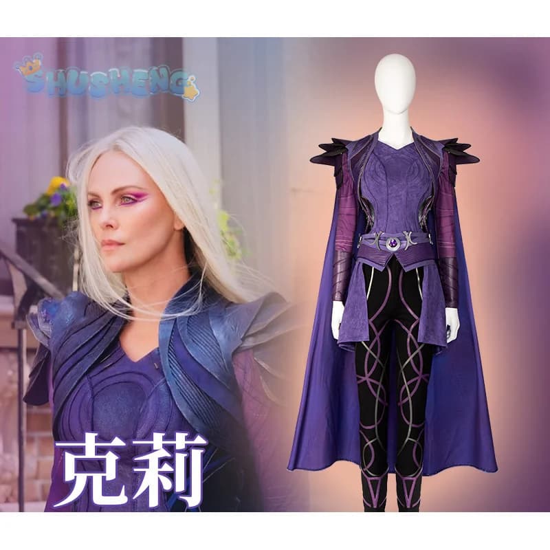 Clea Benton2 Cosplay Costume Accessories, Shoes, Props Halloween Party women's fantasy clothing purple sexy Clea suit XS-XXXL