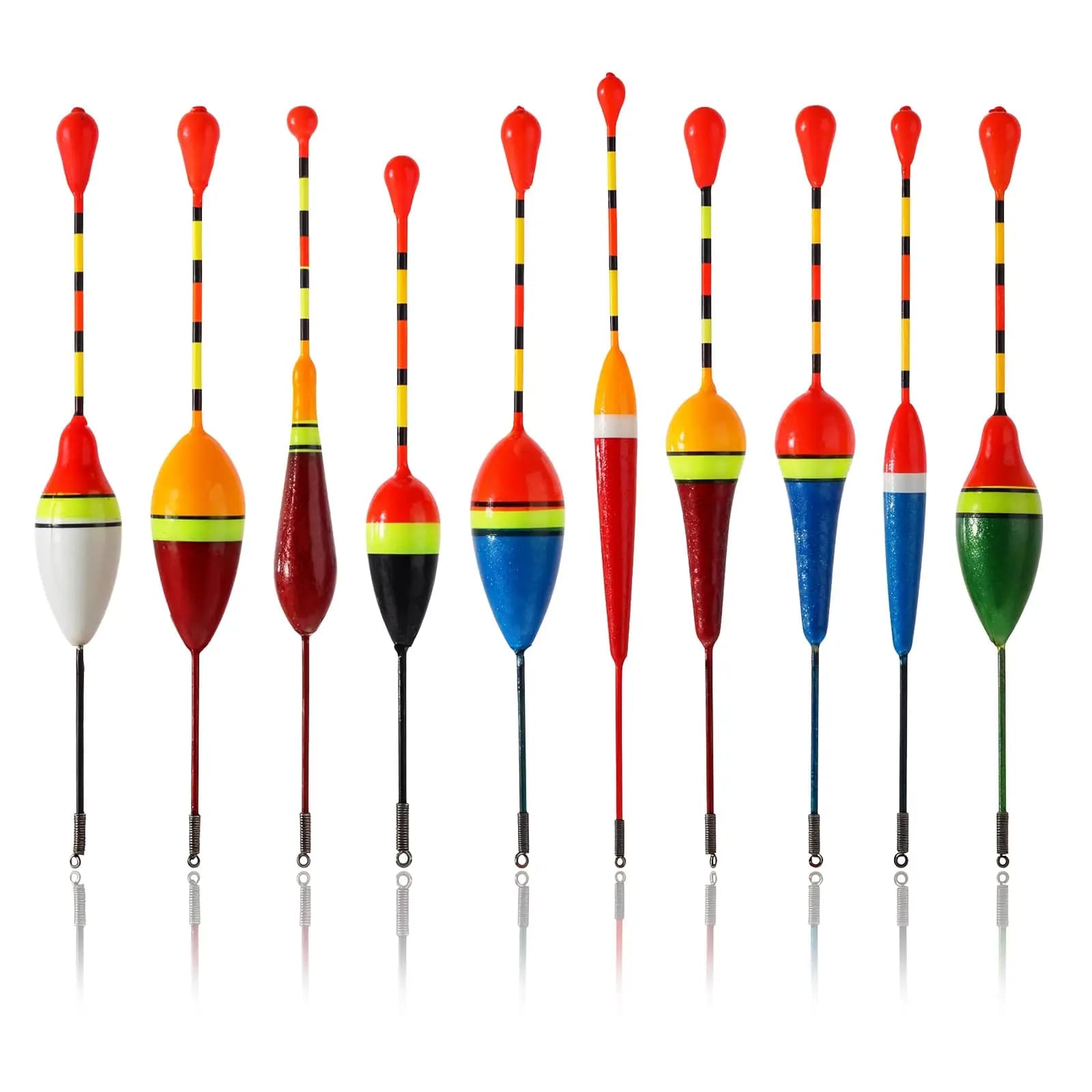 Fishing Buoys, 10 Oval-shaped Trout Hard Foam Buoys, Foam Fishing Buoys, Wooden Sliding Fishing Buoys, Bass Fishing Lines