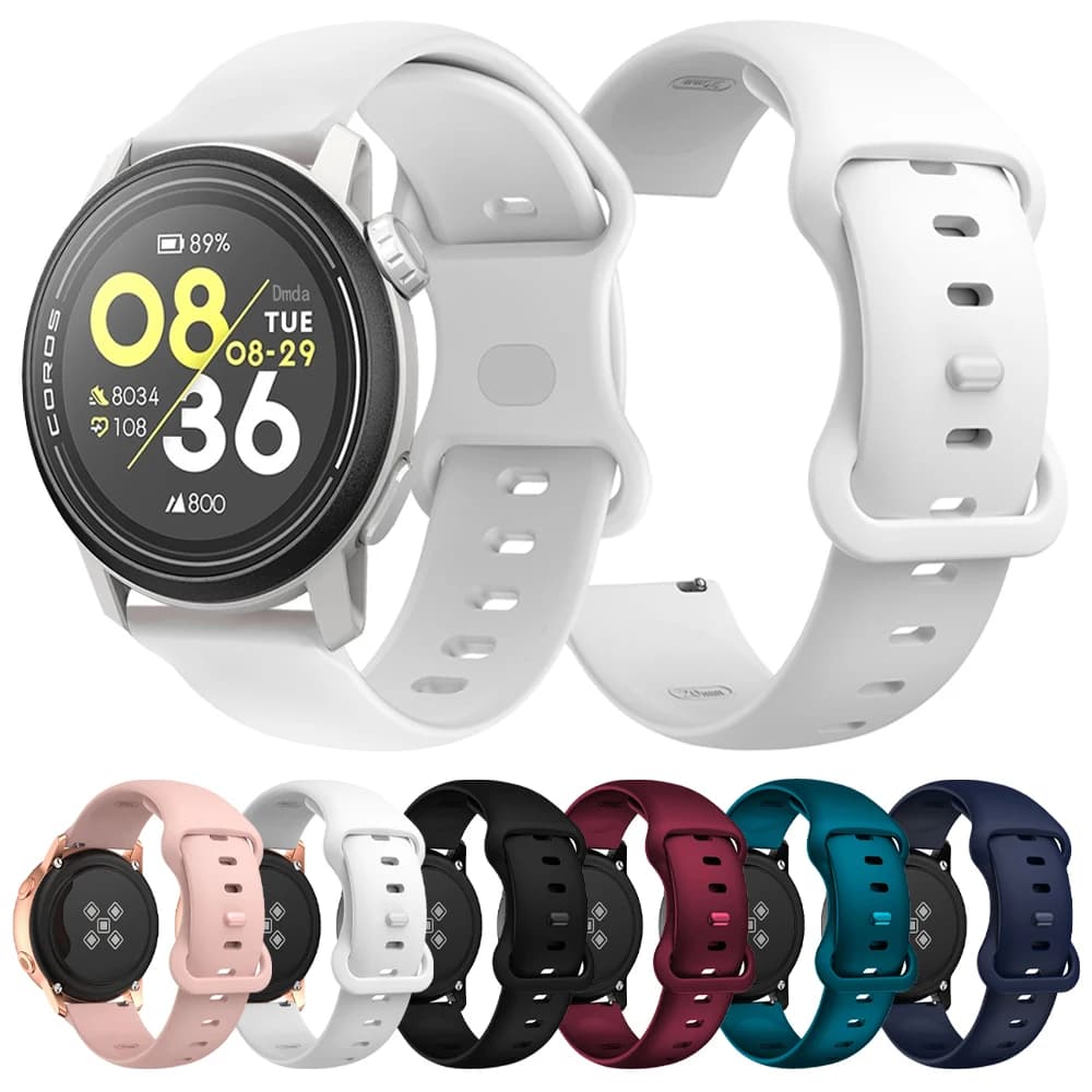 20mm 22mm Sports Band For COROS PACE 3 Watch Strap For COROS PACE 2/APEX 2Pro 42mm 46mm Accessorie Silicone Replacement Bracelet