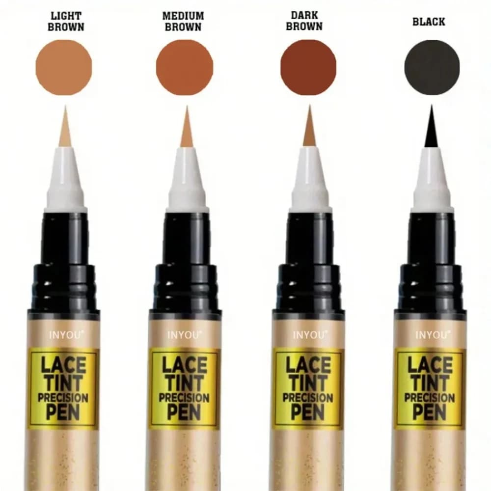 Wig Knot Concealer for Lace Grid Lace Dyeing Pen for Wigs Knots Healer Stick for Lace wig & Frontal Part & Hairline, Portable