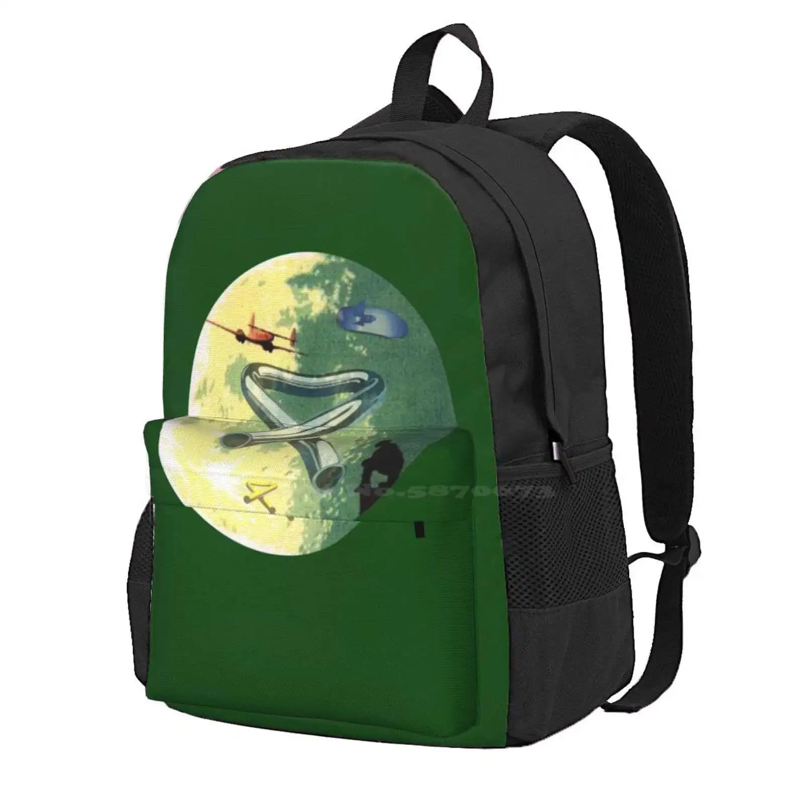 Oldfield Combi Hot Sale Schoolbag Backpack Fashion Bags Mike Oldfield Music Tubular Bells Plain Platinum Album Cover Psycodelic