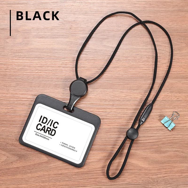 Lanyards Credential Holder Transparent Retractable Badge Reel With Lanyard Nurse Accessories for Work Removable ID Card Holder