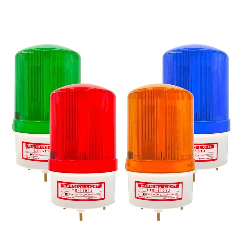 LTE-1101 LED Strobe Signal Warning Light 12V 24V 220V Warning Lamp Indicator Light Flashing Security Alarm