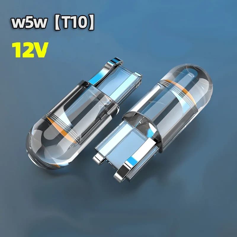 10PCS T10 W5W COB LED Bulbs Car Wedge Parking Lights Auto License Plate Lamps Dome Read Lights 12V Universal