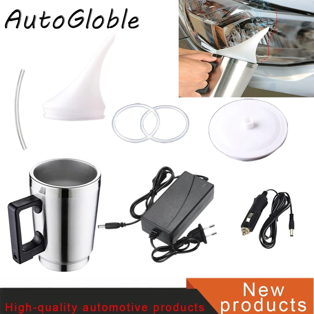 Car headlight repair tool heating Cup Automotive headlight Care Tool Headlamp Polish Tool Kit Electrical Heating Cup Tool Set