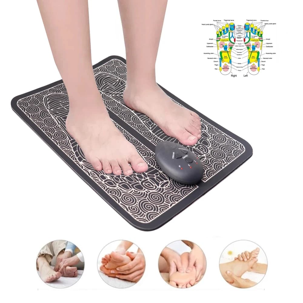 Electric Massage Sole Pad Relieve Sore Feet Leg Cramps Pulse Sole Massager EMS Foot Massager Pad Improve Blood Circulation