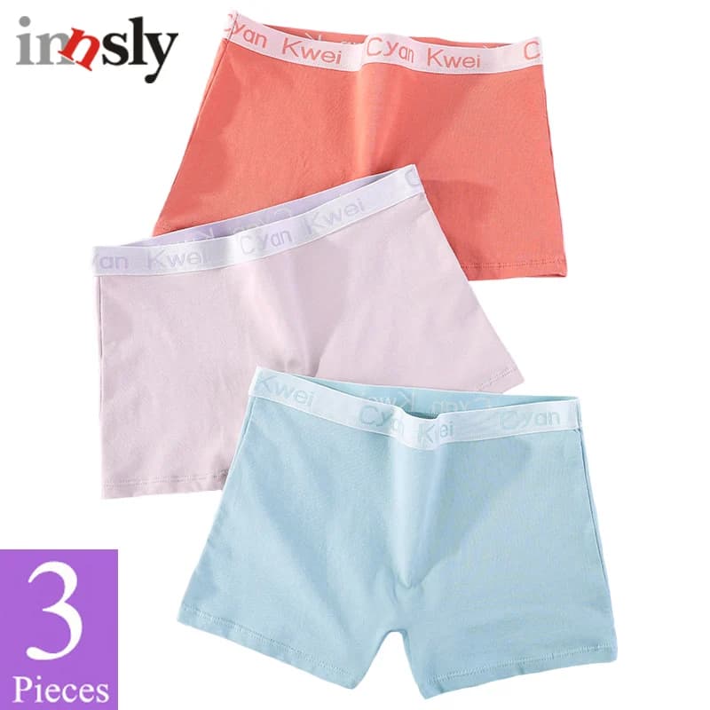 3 Pieces/Set Boxer Women Cotton Boyshort Big Size Female Underwear Under Skirt Ladies Safety Short Pants