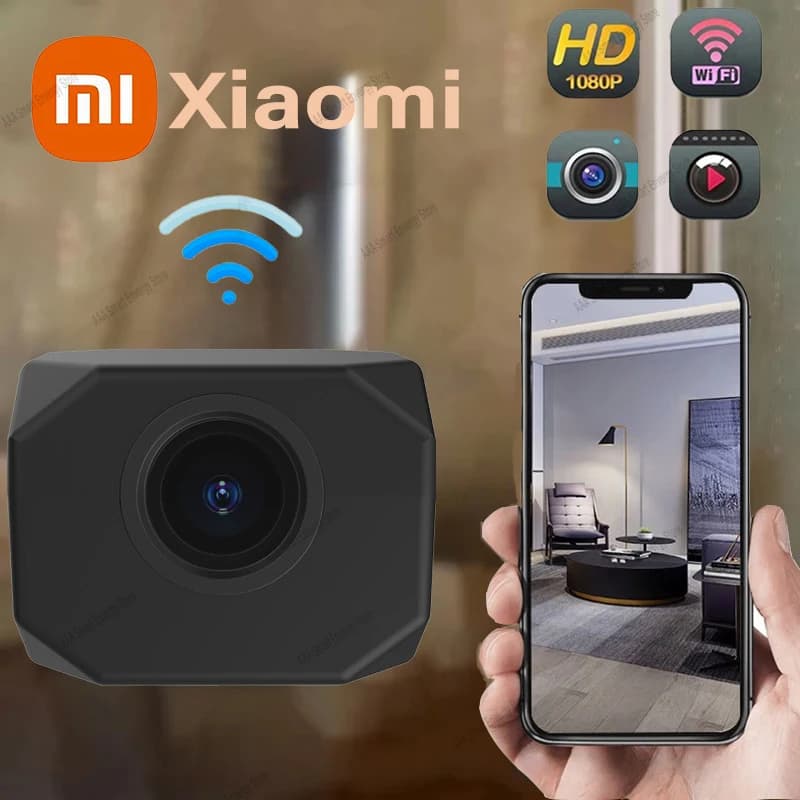 Xiaomi 1080P HD Mini Camera Wireless WiFi IP/APRemote Monitoring Baby Monitor Home Monitoring Lightweight Portable Mini Camera