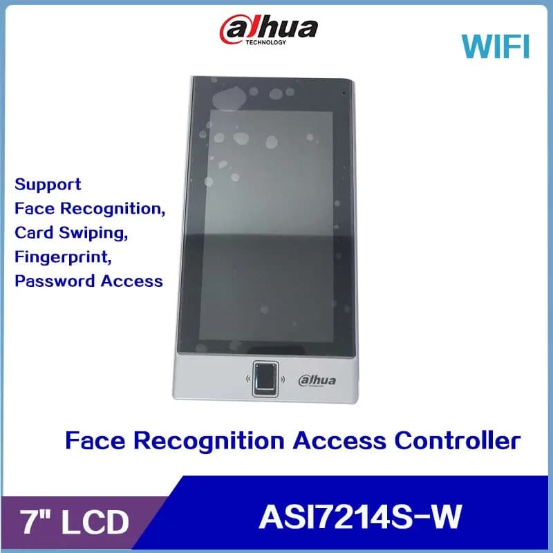 Dahua ASI7214S-W Face Recognition,Card Swiping,Password,Fingerprint Face Recognition Access Controller