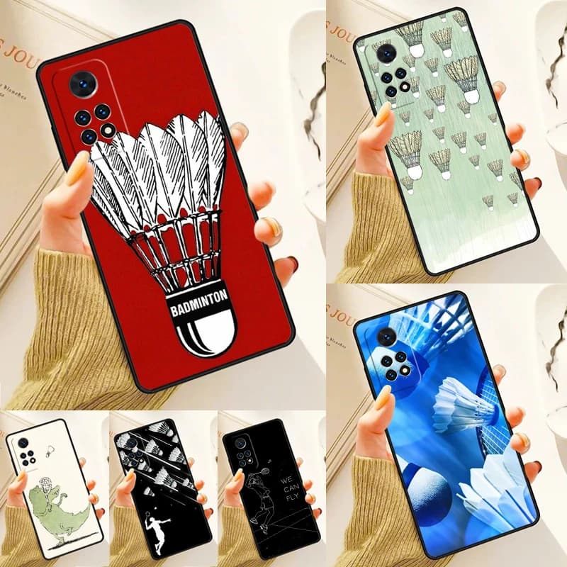 Badminton Sport Case For Samsung Galaxy S24 Plus S23 S20 S21FE Lite S22 Ultra Note 20 S8 S9 S10 Phone Coque