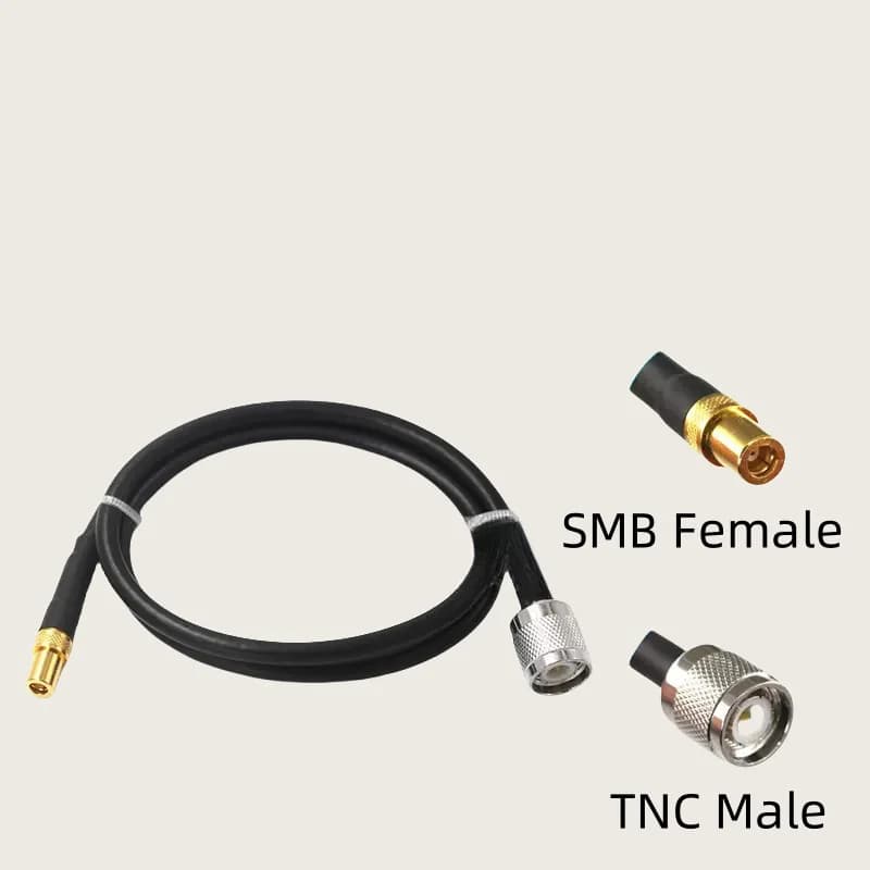 RG58 Cable TNC Male plug & Female jack to SMB Female jack Connector RF Coaxial Pigtail Jumper cables