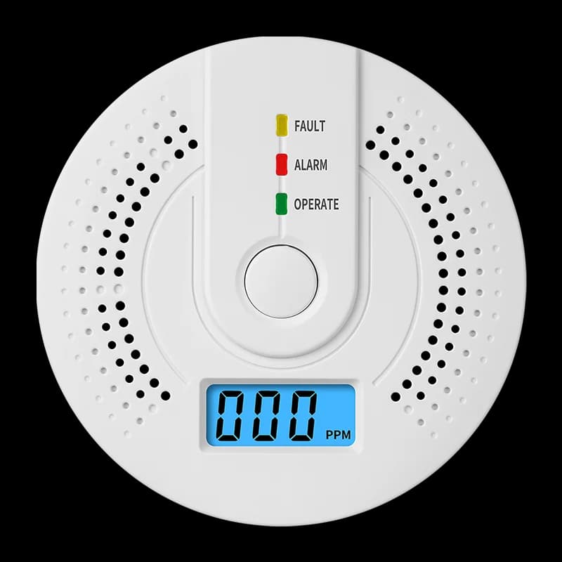 Independent CO Alarm Sensor Carbon Monoxide Alarm Detector High Sensitive Warning LCD Display CO Alarm