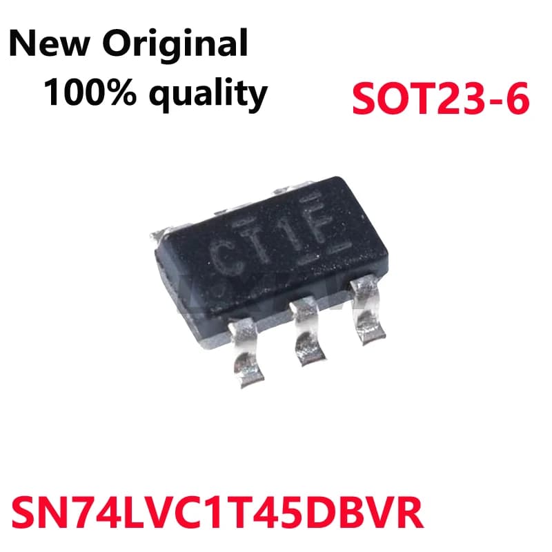 20/PCS New Original SN74LVC1T45DBVR SN74LVC1T45 Screen printing CT1F SOT23-6 Level shifter chip In Stock