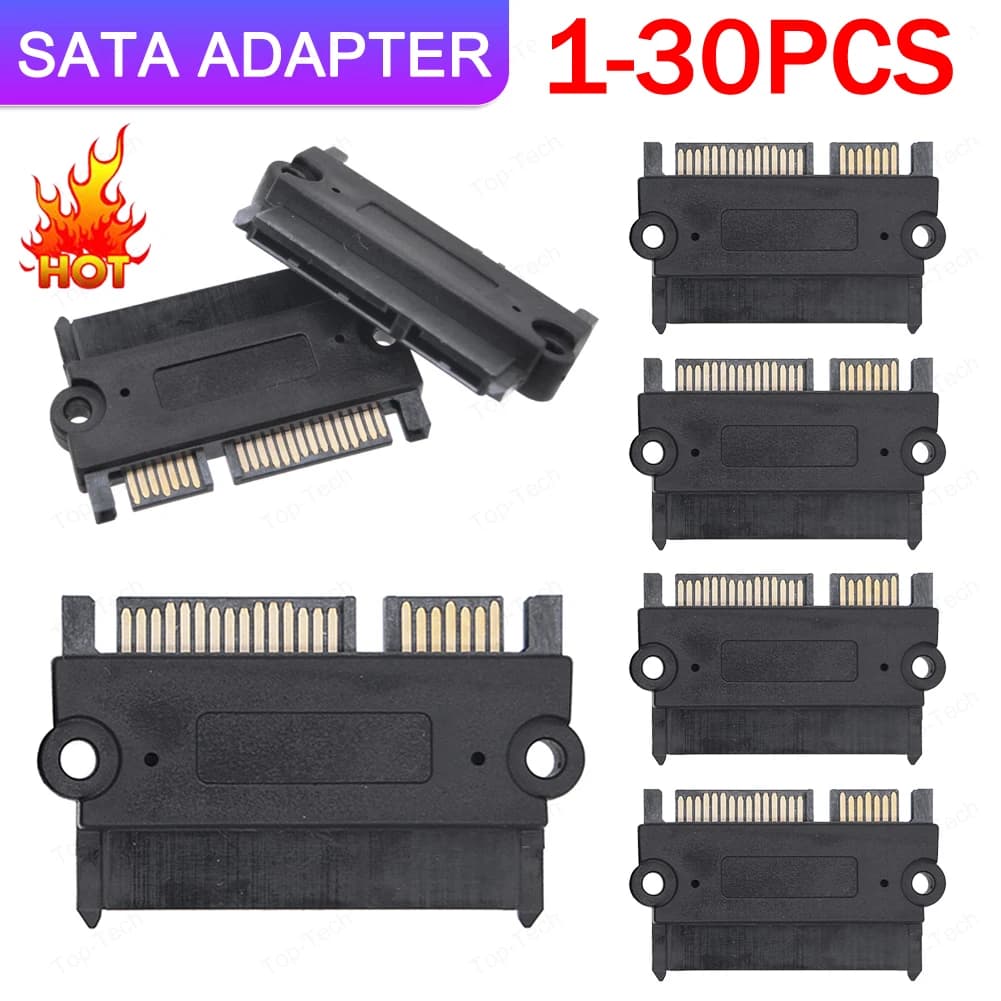 SATA Male To Female Power Data Converter 22Pin 7+15 Male To Female SATA To SATA Converter SATA To SATA Adapter