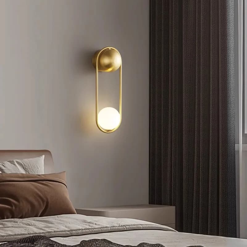 Minimalist LED Wall Lamp AC90-260V Nordic Light Luxury Minimalist Corridor Light Modern Simple Room Bedroom Bedside Wall Lamp