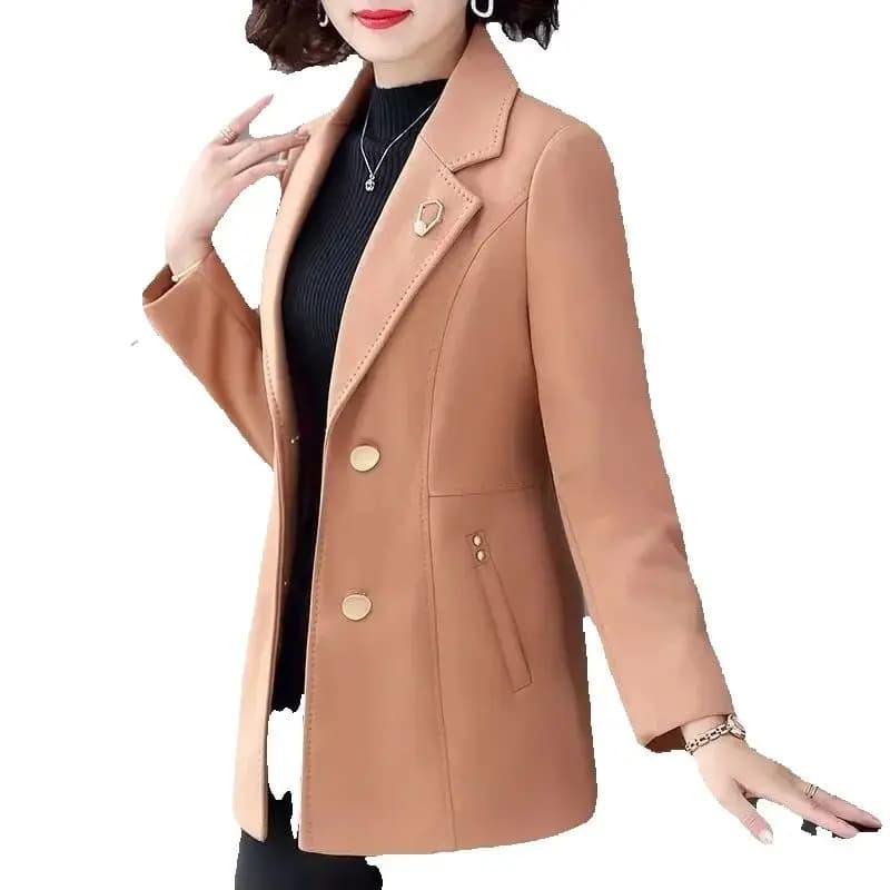 Autumn Coat Short 40 Year Old 50 Middle aged Women's Spring and Autumn Small Suit Middle aged Women's Fashion Temperament Top
