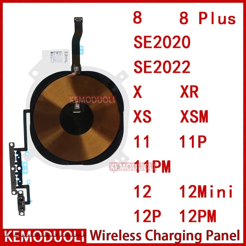 Wireless Charging Coil for IPhone 8 Plus 11 12 X Xr Xs Pro Max Mini SE 2020 2022 Flex NFC Panel