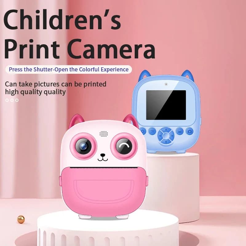 S5 Children HD Digital Camera Thermal Print Camera Photo Printing Camera HD Video For Kids Gift