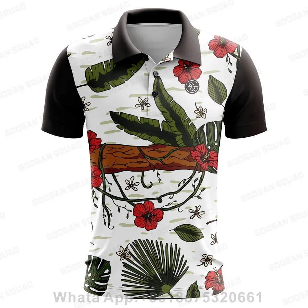 Googan Squad T-shirt Men Golf Polo Shirts Summer Thin Breath Short Sleeve Business Casual Anti-wrinkle Tshirts