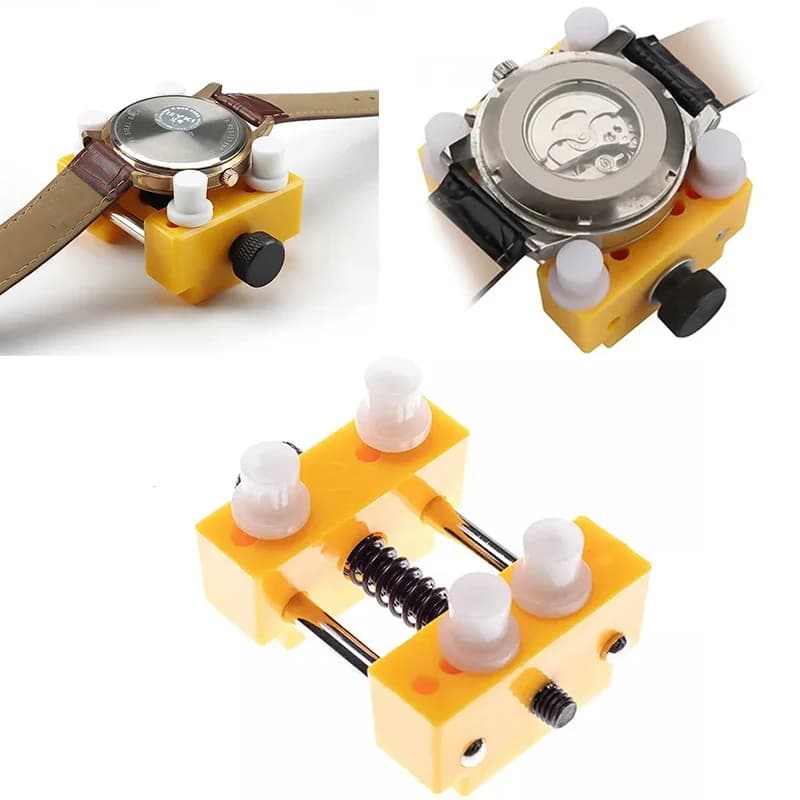 Adjustable Watch Back Case Cover Opener Closer Remover Watch Movement Holder Fixer Watch Repair Tool for Watchmaker