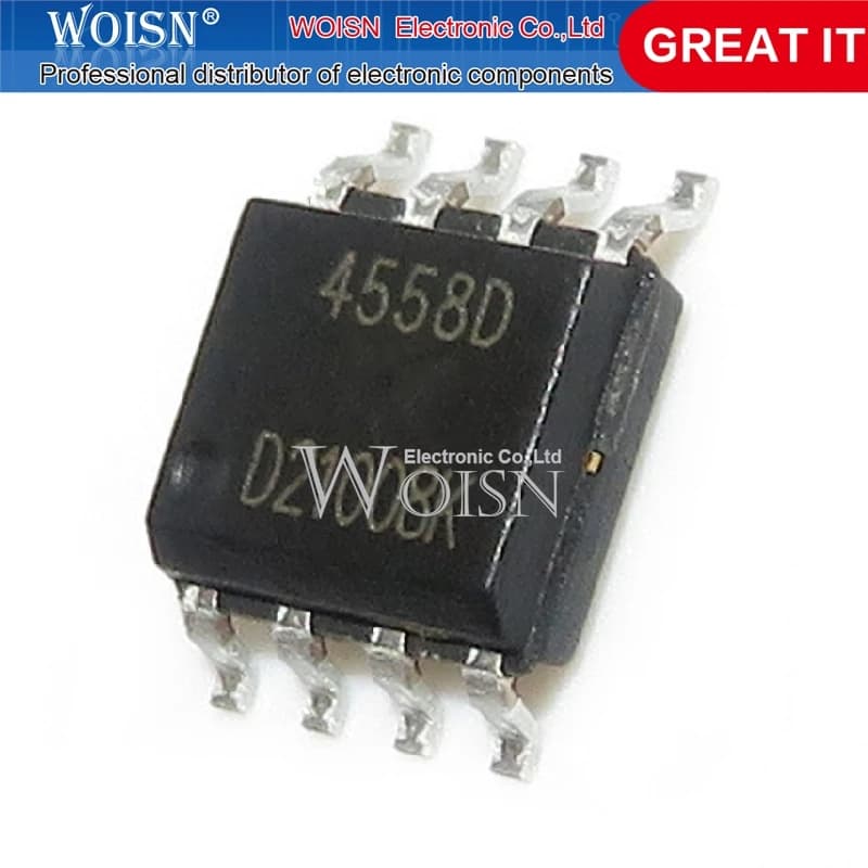 100PCS NJM4558D JRC4558D NJM4558 JRC4558 4558 SOP-8
