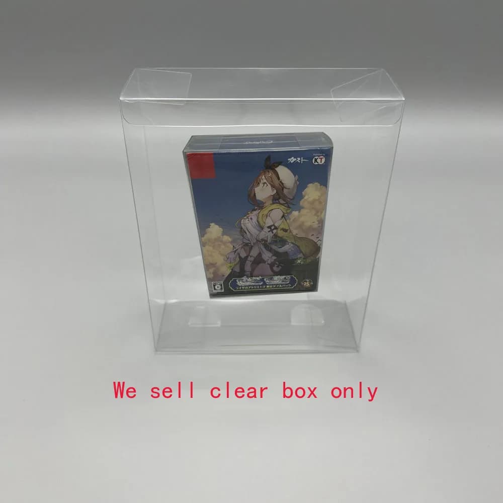 Transparent PET cover box For Switch NS Atelier Ryza 1 2 Japan version game colorful box storage display box