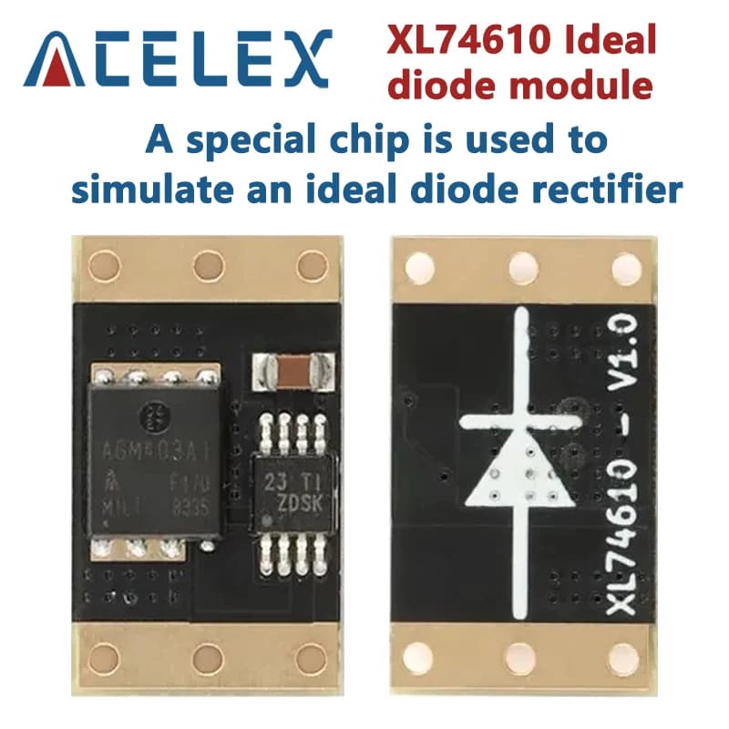 XL74610 Ideal Diode Module Adopts LM74610 Dedicated Chip to Simulate Simulation Rectifier Board 1.5V-36V 0mA 15A/30A