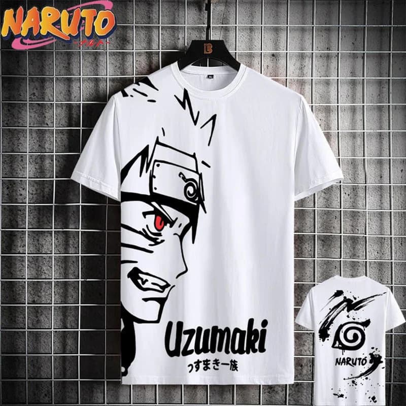 MINISO Men's T Shirt Japanese Anime 3D Prints Summer Casual Short Sleeve Tees Street Oversized Clothing Fashion Cartoon T-Shirts