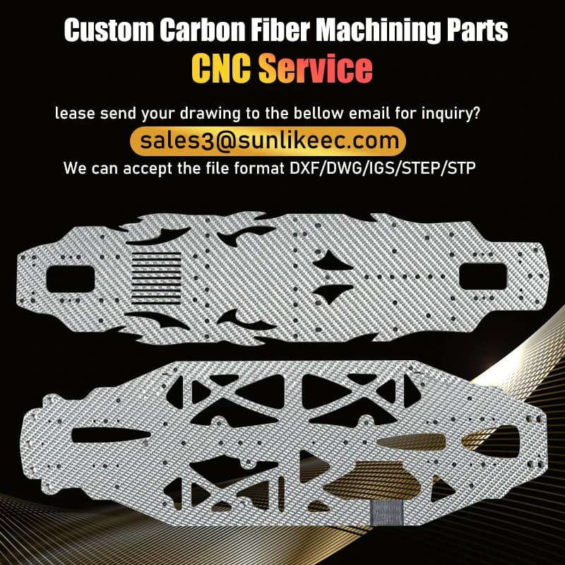 Customized OEM Carbon Fiber Plate Machining Parts CNC Cutting Service Precision Engraving