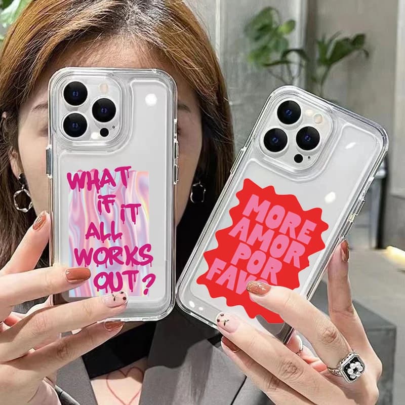 Colorful Alphabet Graffiti Clear Space Phone Case For Oppo A2 A3 A9 A5 A16 A53 A55 A60 A72 A76 A78 A92 A92S A74 A97 A98 Pro 5G