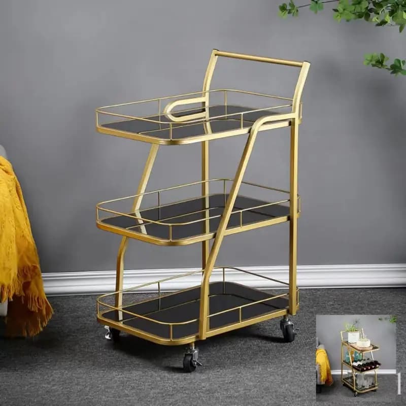 Kitchen Auxiliary Furniture Cart Storages Trolleys Shelf Noise Reduction Roulette Removable Organizers Carrelo Cucina Drawers