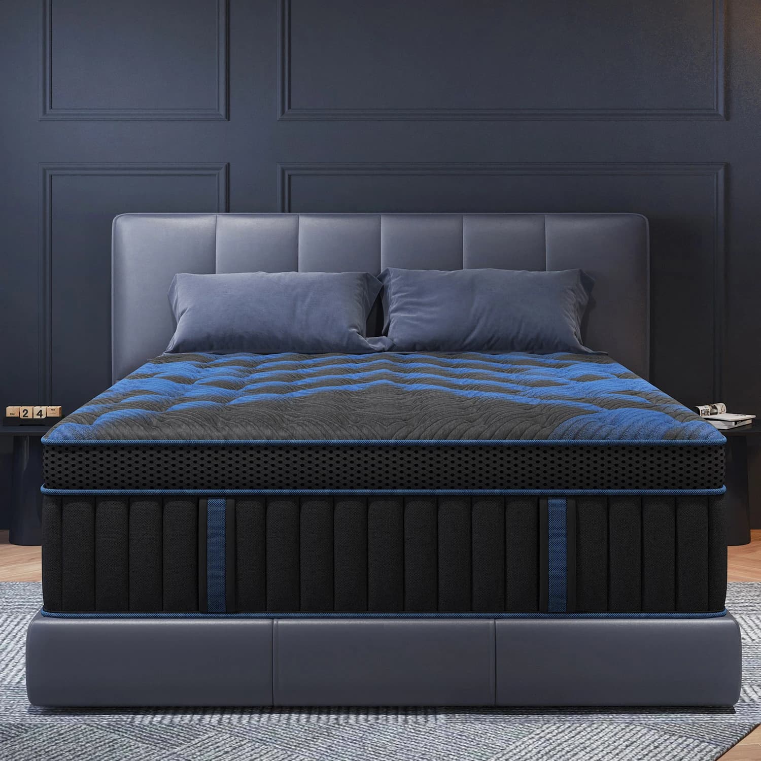 12"14" Gel Memory Foam Hybrid Pocket Spring Mattress Twin Full Queen King Bed Mattress In A Box, Medium Firm Motion Isolation