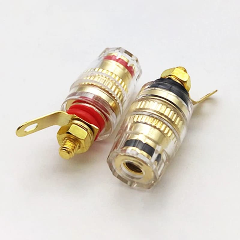 1PCS Speaker Terminal Binding Post 4mm Banana Plug Socket Low Frequency Amplifier Connector for Loudspeakers 
