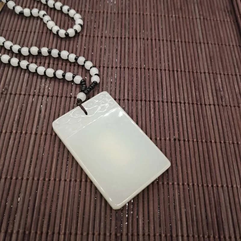 Outer Mongolia Jade Brand Jade Pendant High Imitation Hetian White Jade No-Matter Brand Jade Pendant Wholesale