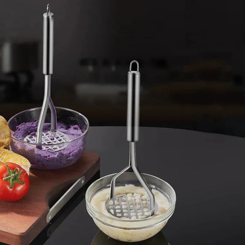 Stainless Steel Potato Mashers Ricers Masher Puree Purple Sweet Potata Pumpkin Grater Kitchen Acceesories Makers Tools Crusher