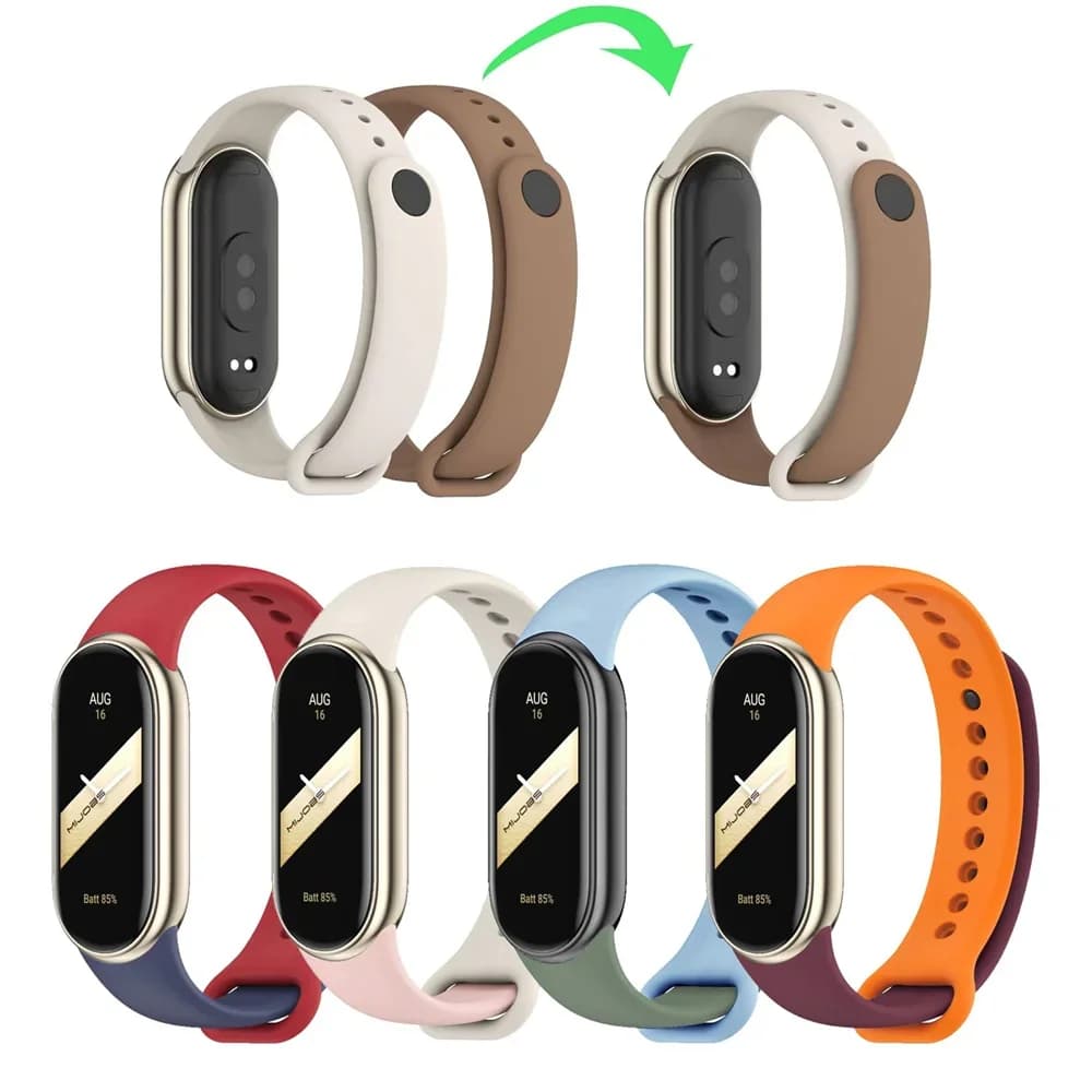 Sport Watch band For Xiaomi Mi band 10-NFC Strap Replacement miband10 Bracelet waterproof silicone smart mi band 9-8 Accessories