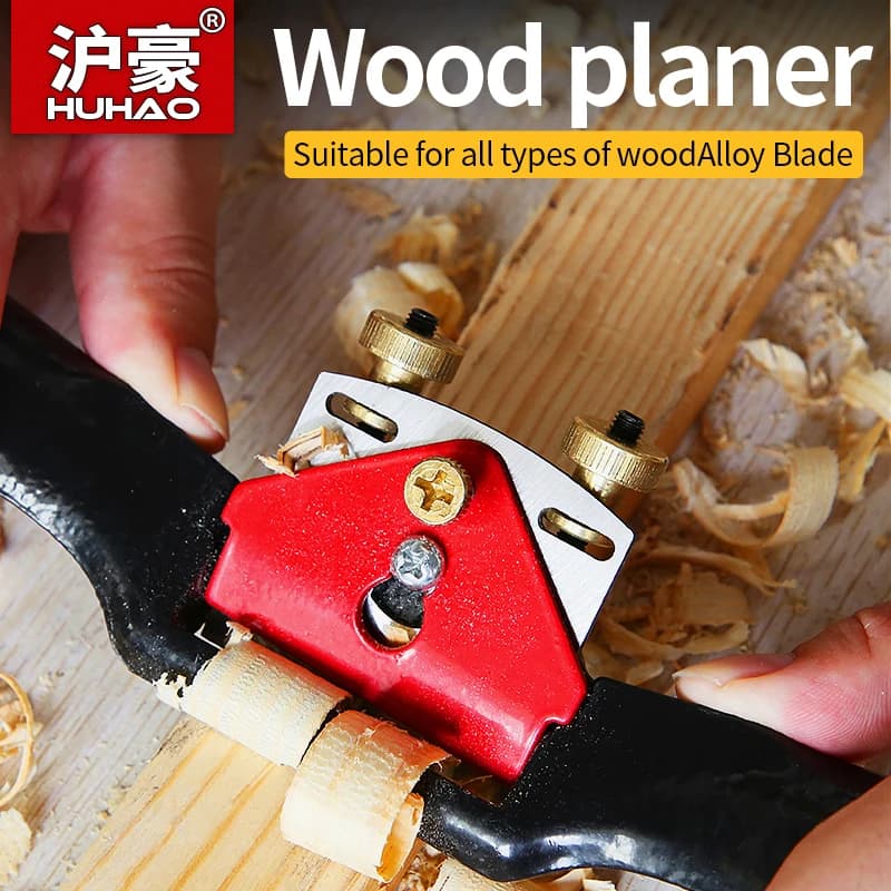 HUHAO Hand Planer Adjustable Spoke Shave Planer Blades Metal Blade Cutting Bottom Trimming Wood Woodworking Carpentry Tools