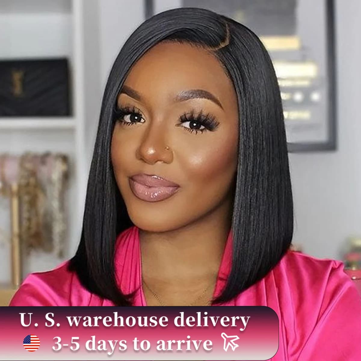 Glueless Bob Hair Wig Human Hair Ready To Wear Straight Transprent 13x4 Lace Closure Wigs For Women Glueless Wigs Human Hair