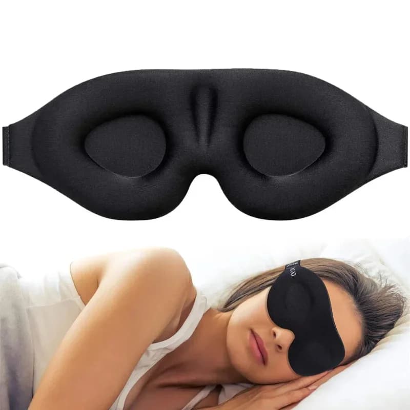 Eye Mask for Sleeping 3D Contoured Cup Blindfold Concave Molded Night Sleep Mask Block Out Light with Women Men Cute Sleep Mask