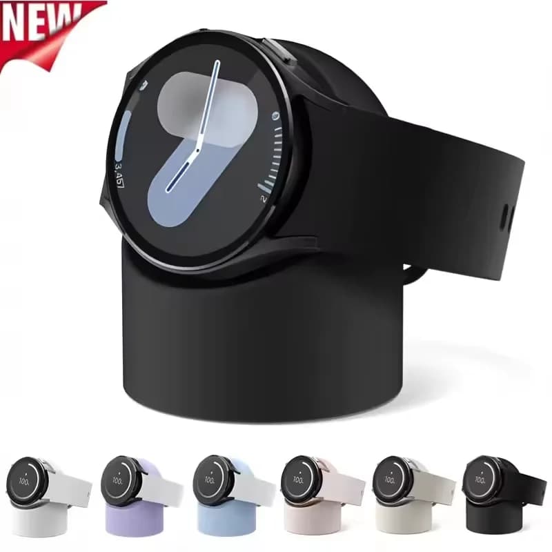 Compatible with Samsung Galaxy Watch 7 6 5 Charger Stand 40 44 46mm Galaxy Watch 5Pro Charger silicone Stand Charging base