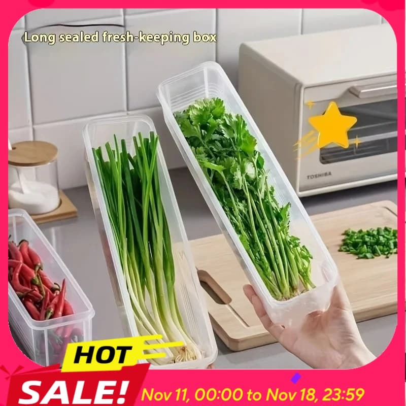 Refrigerator fresh-keeping storage box, fresh-keeping artifact,Small Food Preservation Boxes,Transparent Sealed Storage Box