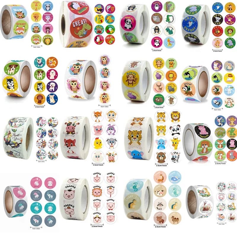 NEW 2025 Reward sticker cute cartoon stickers for children holiday gift decoration Diy Decorative sealant Band-aids 50PCS