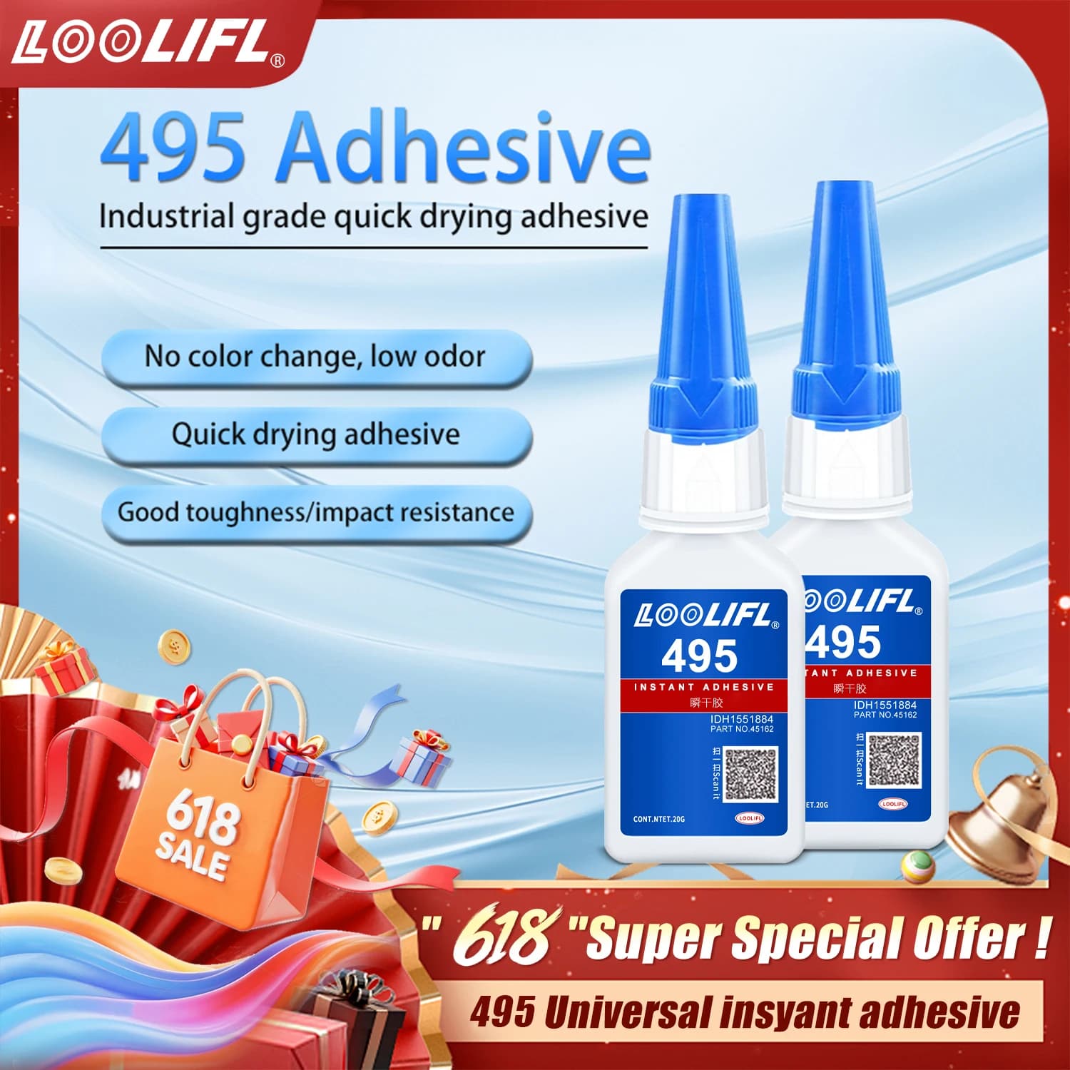 Super Glue All-Purpose Liquid 20g - Fast Drying Clear CA Adhesive for Metal,Plastic, Wood, Ceramic, Glass & DIY Repairs Easy Use